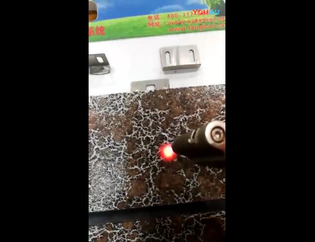 有釉面發泡陶瓷保溫板1200°高溫破壞性測試